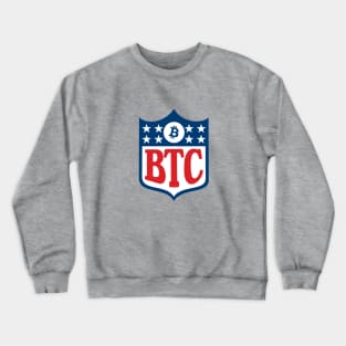 Bitcoin Football Crewneck Sweatshirt